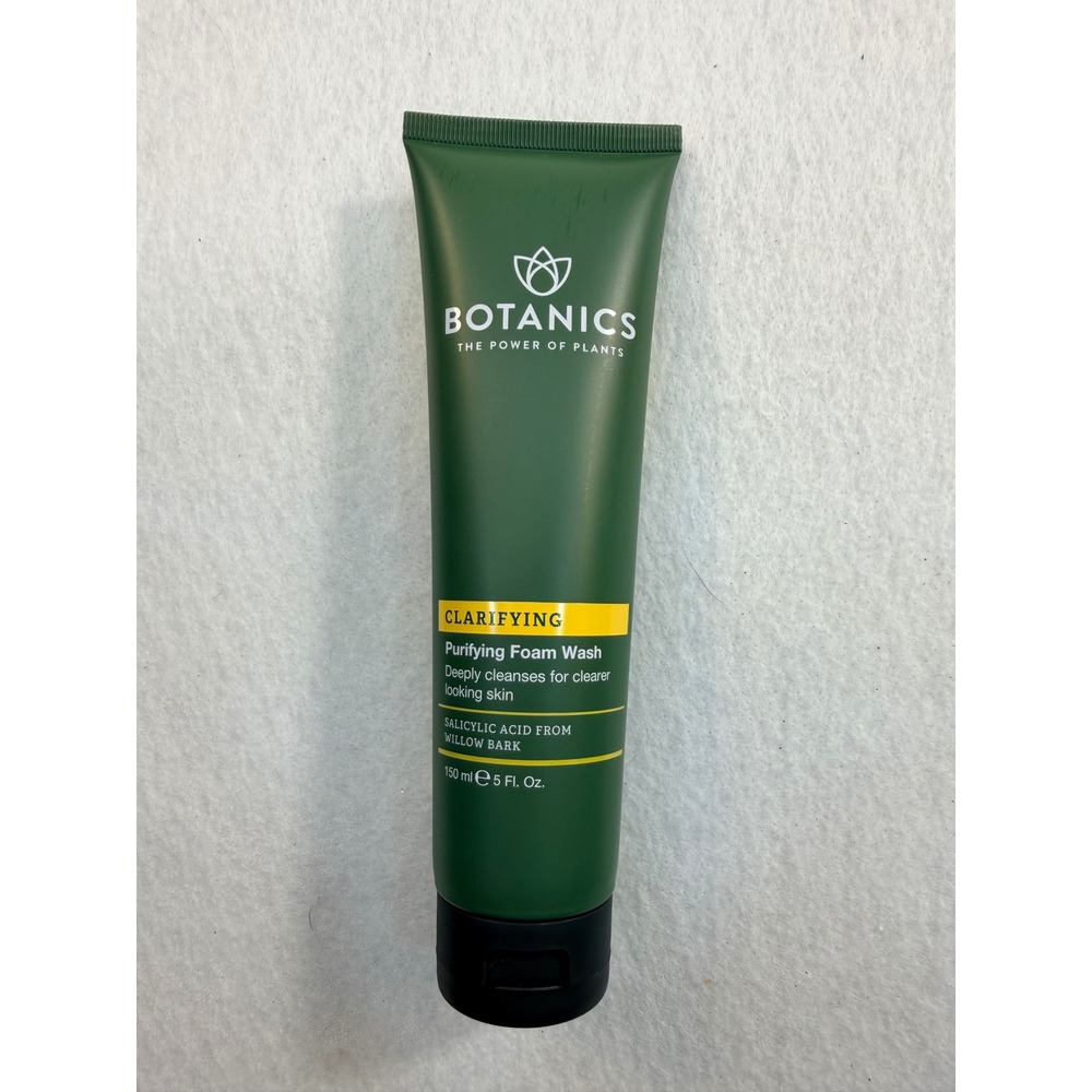 Botanics Clarifying Purifying Foam Wash Salicylic Acid Willow Bark 5oz 150ml